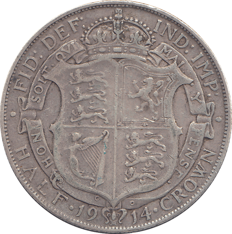1914 HALFCROWN ( FINE ) - HALFCROWN - Cambridgeshire Coins