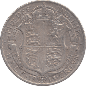 1914 HALFCROWN ( FINE ) - HALFCROWN - Cambridgeshire Coins