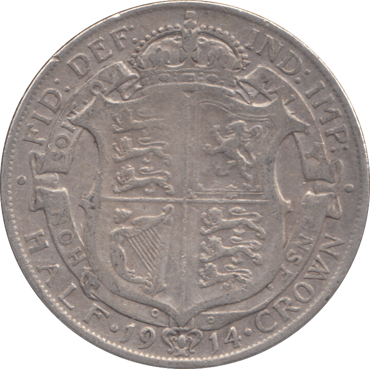1914 HALFCROWN ( FINE ) - HALFCROWN - Cambridgeshire Coins