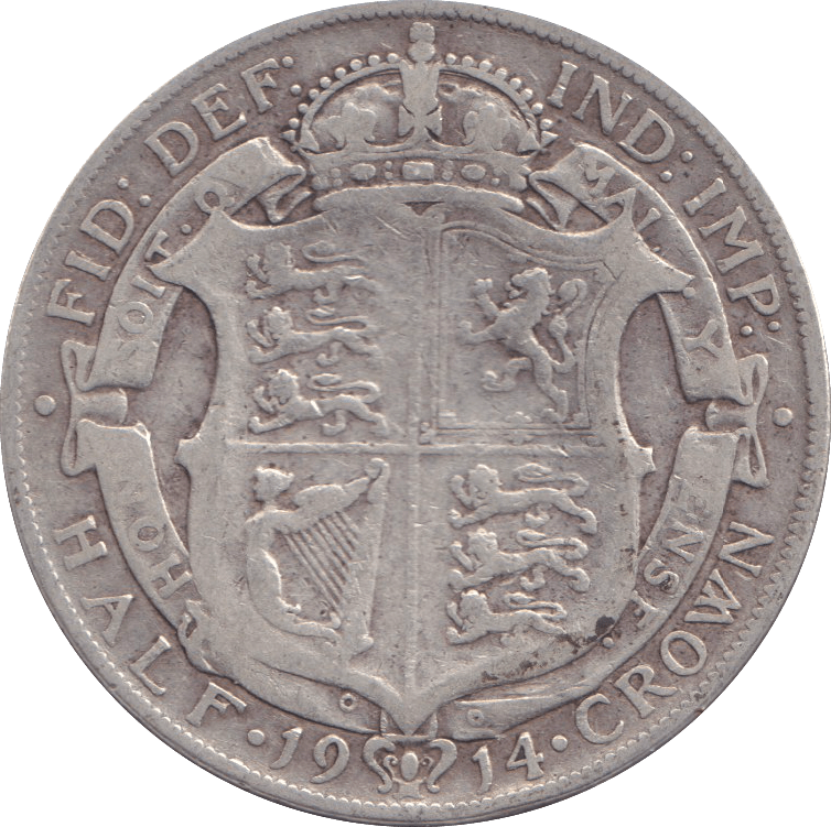 1914 HALFCROWN GEORGE V ( FINE ) - HALFCROWN - Cambridgeshire Coins