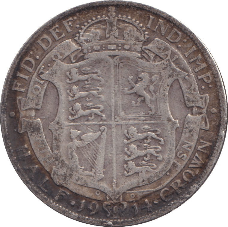 1914 HALFCROWN GEORGE V ( FINE ) - HALFCROWN - Cambridgeshire Coins