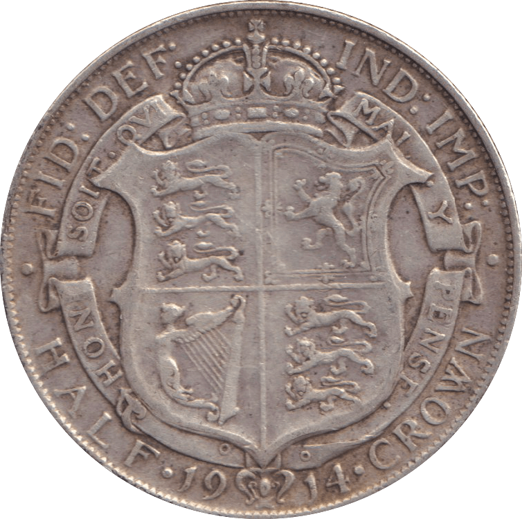 1914 HALFCROWN GEORGE V ( GF ) - HALFCROWN - Cambridgeshire Coins