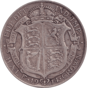 1914 HALFCROWN ( GF ) - Halfcrown - Cambridgeshire Coins