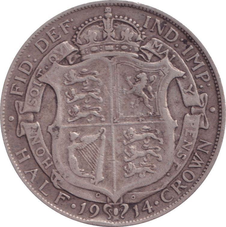 1914 HALFCROWN ( GF ) - Halfcrown - Cambridgeshire Coins