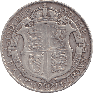 1914 HALFCROWN ( GF ) - Halfcrown - Cambridgeshire Coins