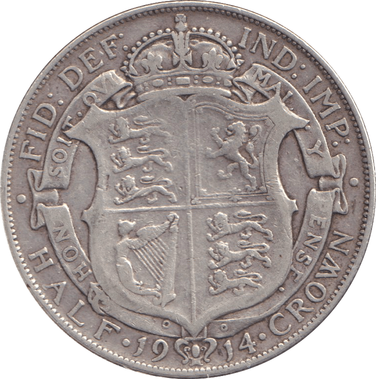 1914 HALFCROWN ( GF ) - Halfcrown - Cambridgeshire Coins
