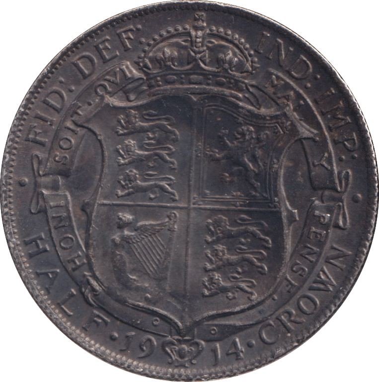 1914 HALFCROWN ( GVF ) - HALFCROWN - Cambridgeshire Coins
