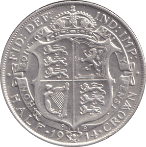 1914 HALFCROWN ( GVF ) - HALFCROWN - Cambridgeshire Coins