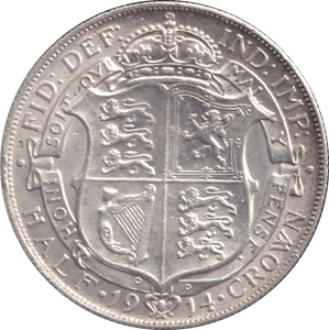 1914 HALFCROWN ( GVF ) - HALFCROWN - Cambridgeshire Coins