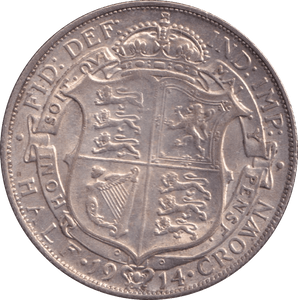 1914 HALFCROWN ( GVF ) - Halfcrown - Cambridgeshire Coins