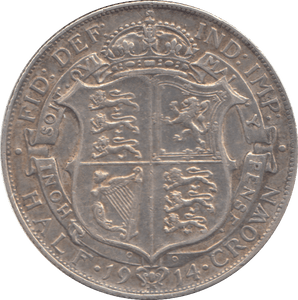 1914 HALFCROWN ( GVF ) - HALFCROWN - Cambridgeshire Coins