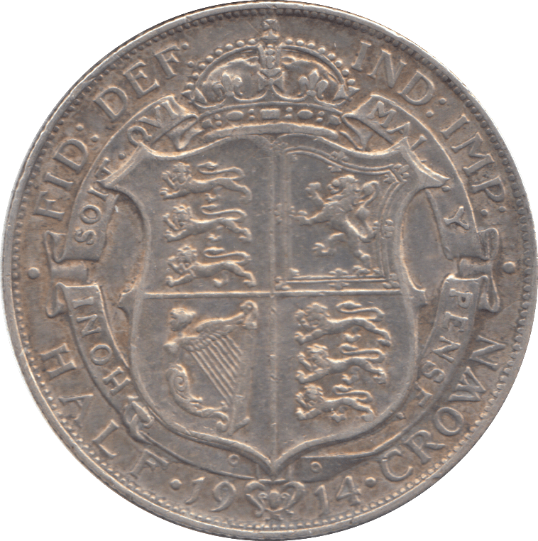 1914 HALFCROWN ( GVF ) - HALFCROWN - Cambridgeshire Coins