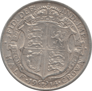 1914 HALFCROWN ( GVF ) - HALFCROWN - Cambridgeshire Coins
