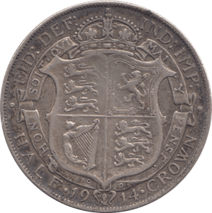 1914 HALFCROWN ( VF ) - FLORIN - Cambridgeshire Coins