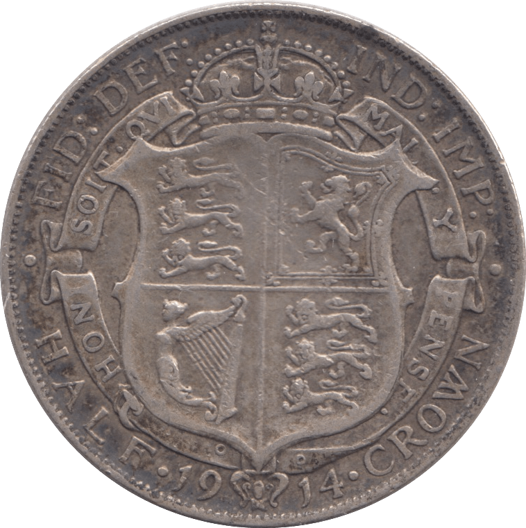 1914 HALFCROWN ( VF ) - FLORIN - Cambridgeshire Coins
