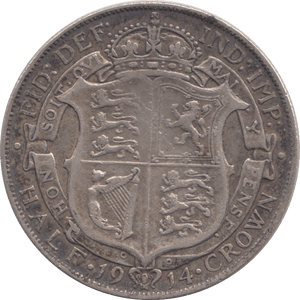 1914 HALFCROWN ( VF ) - Halfcrown - Cambridgeshire Coins
