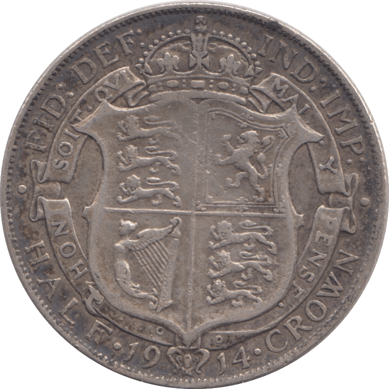 1914 HALFCROWN ( VF ) - Halfcrown - Cambridgeshire Coins