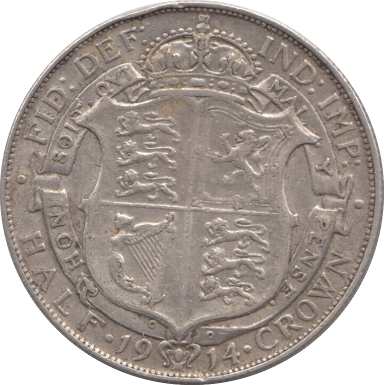 1914 HALFCROWN ( VF ) - HALFCROWN - Cambridgeshire Coins