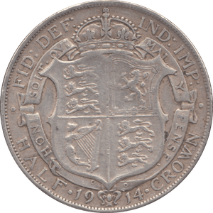 1914 HALFCROWN ( VF ) - HALFCROWN - Cambridgeshire Coins