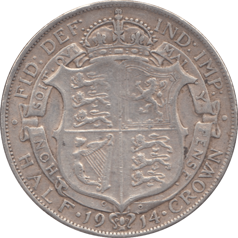 1914 HALFCROWN ( VF ) - HALFCROWN - Cambridgeshire Coins