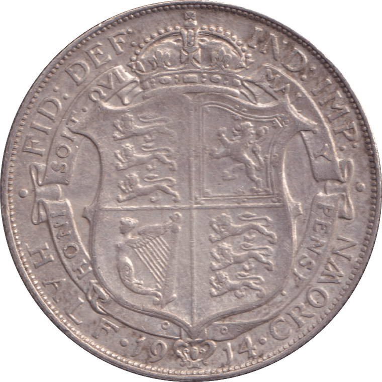 1914 HALFCROWN ( VF ) - HALFCROWN - Cambridgeshire Coins