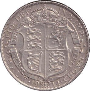 1914 HALFCROWN ( VF ) - HALFCROWN - Cambridgeshire Coins