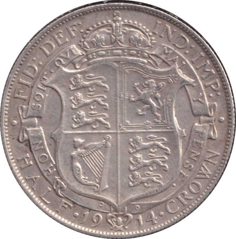 1914 HALFCROWN ( VF ) - HALFCROWN - Cambridgeshire Coins