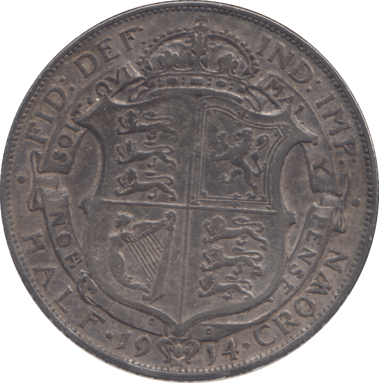 1914 HALFCROWN ( VF ) - HALFCROWN - Cambridgeshire Coins