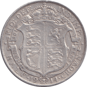 1914 HALFCROWN ( VF ) - HALFCROWN - Cambridgeshire Coins