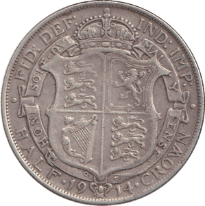 1914 HALFCROWN ( VF ) - HALFCROWN - Cambridgeshire Coins