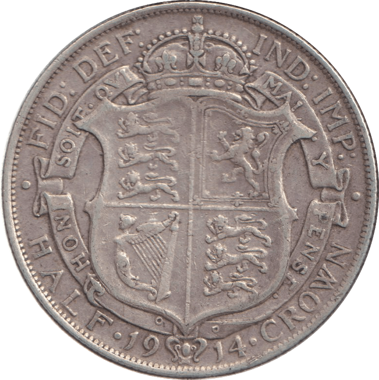 1914 HALFCROWN ( VF ) - HALFCROWN - Cambridgeshire Coins
