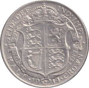 1914 HALFCROWN ( VF ) - HALFCROWN - Cambridgeshire Coins