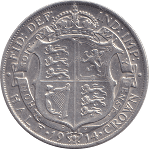 1914 HALFCROWN ( VF ) - HALFCROWN - Cambridgeshire Coins