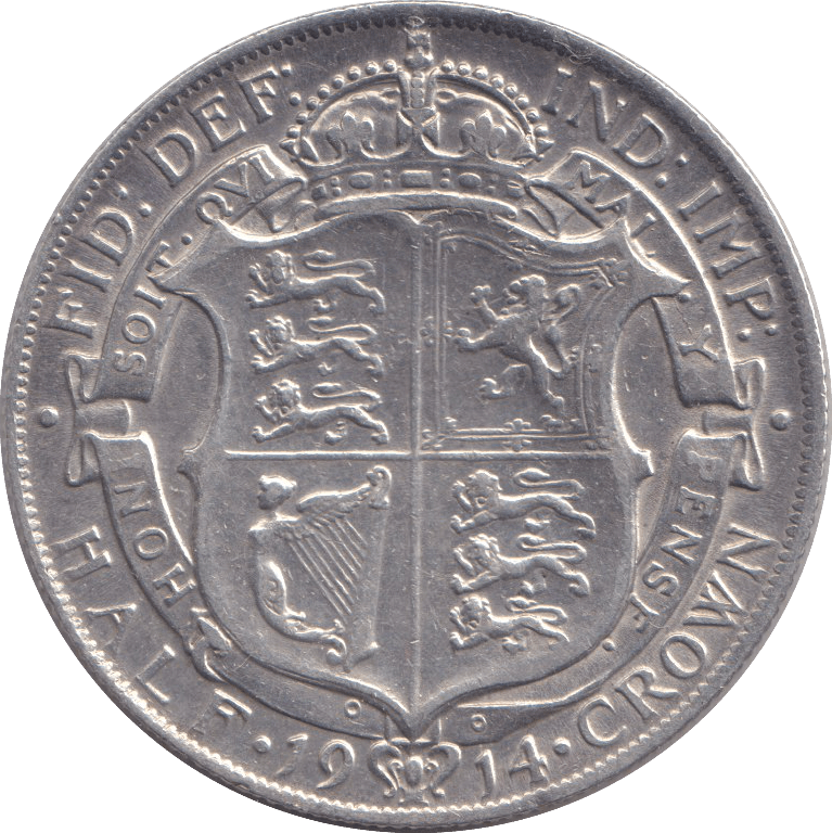 1914 HALFCROWN ( VF ) - HALFCROWN - Cambridgeshire Coins