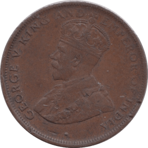 1914 ONE CENT CEYLON - WORLD COINS - Cambridgeshire Coins