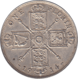 1914 ONE FLORIN ( GVF ) - FLORIN - Cambridgeshire Coins