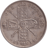 1914 ONE FLORIN ( VF ) - FLORIN - Cambridgeshire Coins