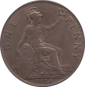 1914 PENNY ( AUNC ) - PENNY - Cambridgeshire Coins