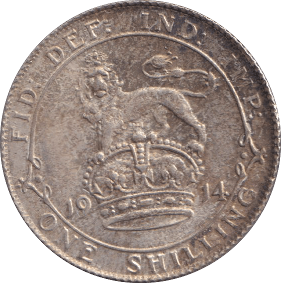 1914 SHILLING ( AUNC ) - SHILLING - Cambridgeshire Coins