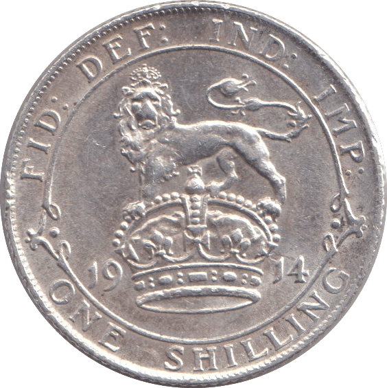 1914 SHILLING ( AUNC ) - SHILLING - Cambridgeshire Coins