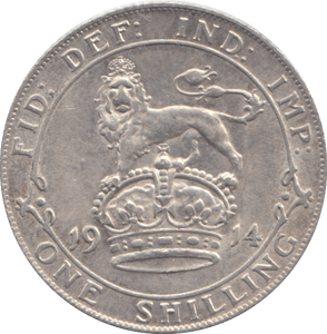 1914 SHILLING ( AUNC ) - SHILLING - Cambridgeshire Coins