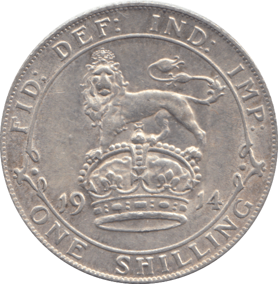 1914 SHILLING ( AUNC ) - SHILLING - Cambridgeshire Coins
