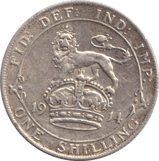 1914 SHILLING ( EF ) - SHILLING - Cambridgeshire Coins