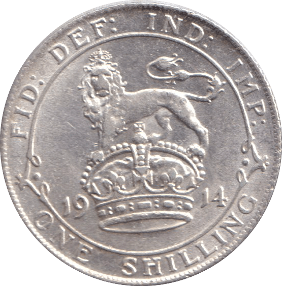 1914 SHILLING ( EF ) - SHILLING - Cambridgeshire Coins