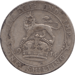 1914 SHILLING ( FINE ) - Shilling - Cambridgeshire Coins