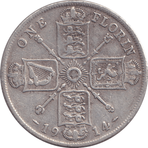 1914 SHILLING ( FINE ) - SHILLING - Cambridgeshire Coins