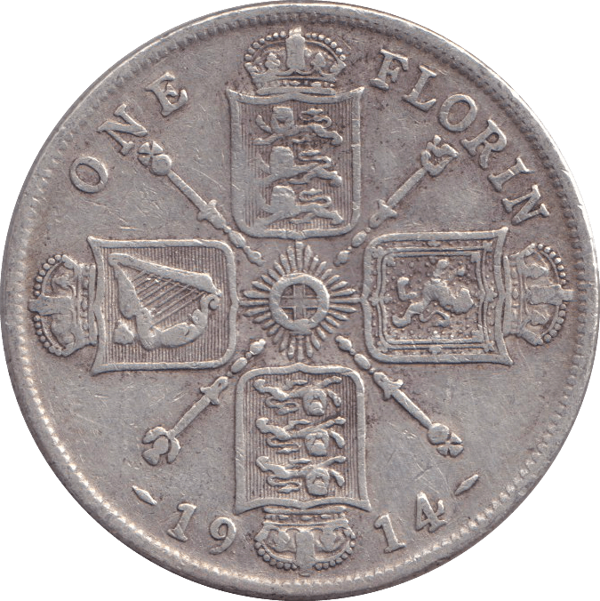 1914 SHILLING ( FINE ) - SHILLING - Cambridgeshire Coins