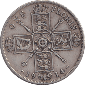 1914 SHILLING ( FINE ) - SHILLING - Cambridgeshire Coins