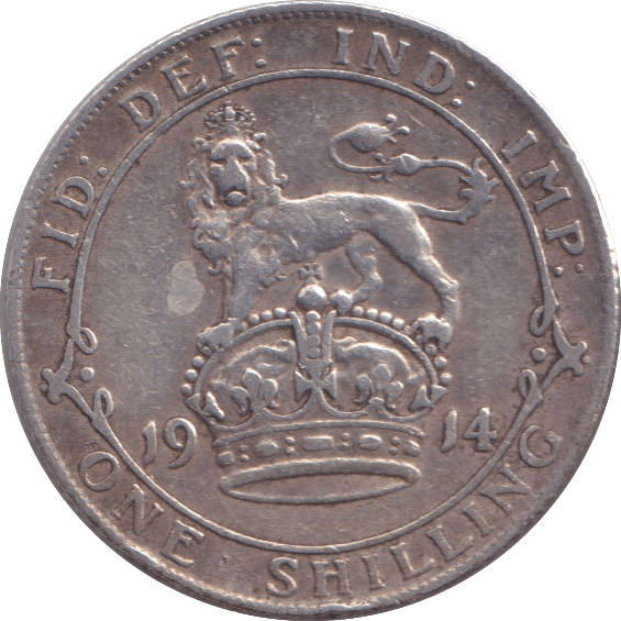 1914 SHILLING ( GF ) - SHILLING - Cambridgeshire Coins