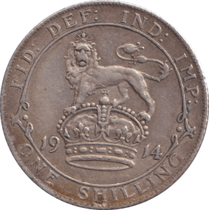 1914 SHILLING ( GF ) - SHILLING - Cambridgeshire Coins